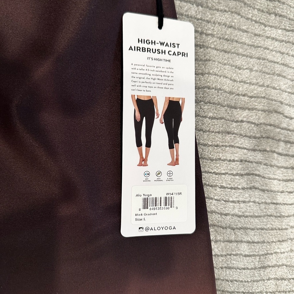 ALO Yoga women’s Gradient Leggings - Brown and burgundy - Picture 2 of 4